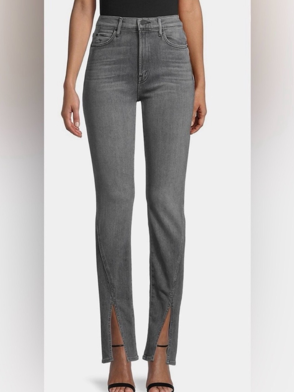 MOTHER NWT Denim The Rascal Sliced Up Heel Jean in Digging Up Dirt size 28